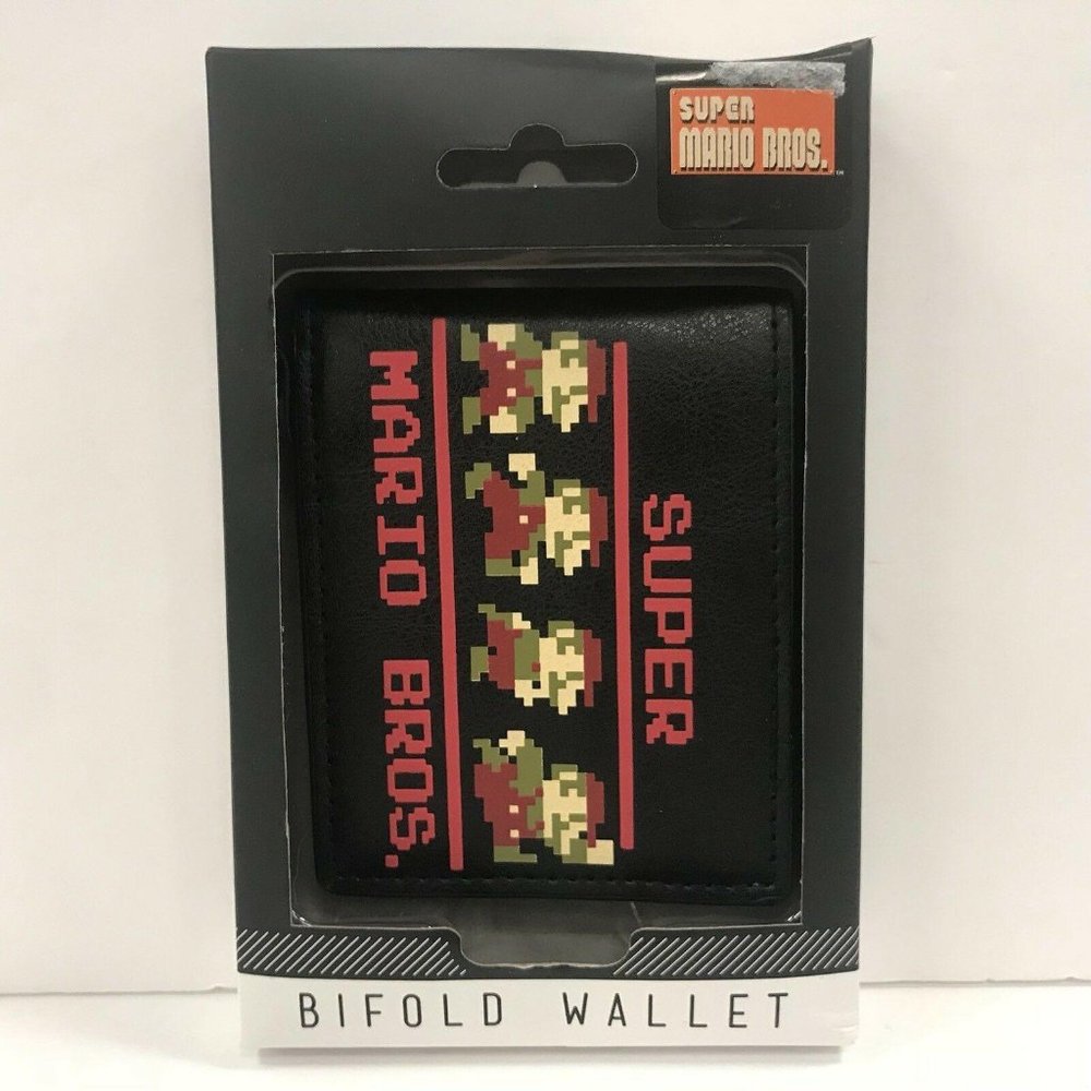 Classic NES Super Mario Bros Bifold Wallet NEW